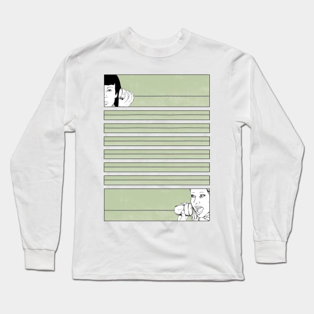 Cup and string phone Long Sleeve T-Shirt by mailboxdisco